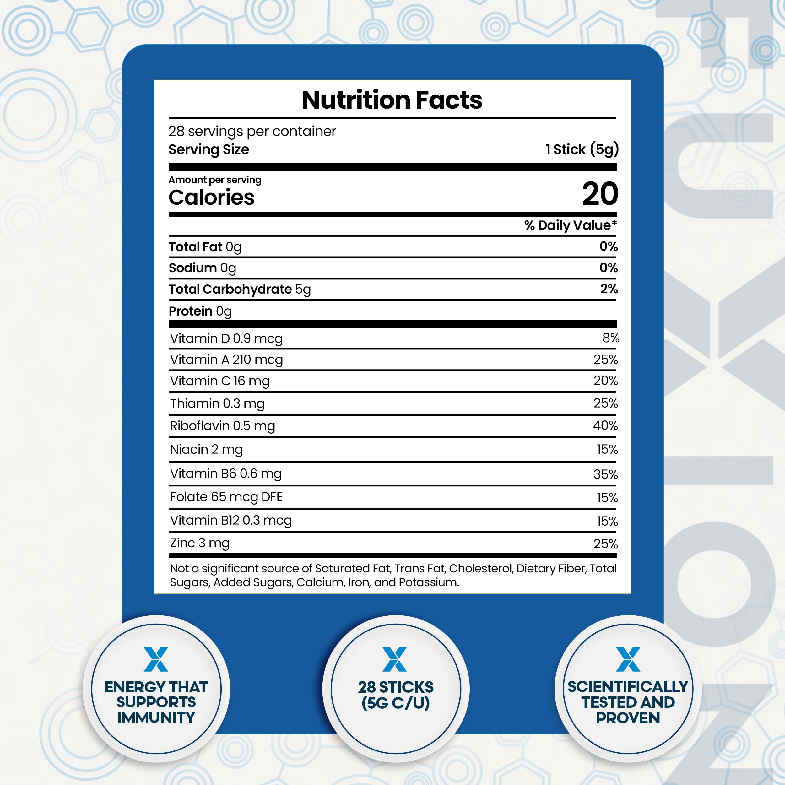 FuXion Vita Xtra T+ ingredients like guayusa and green tea for natural energy.