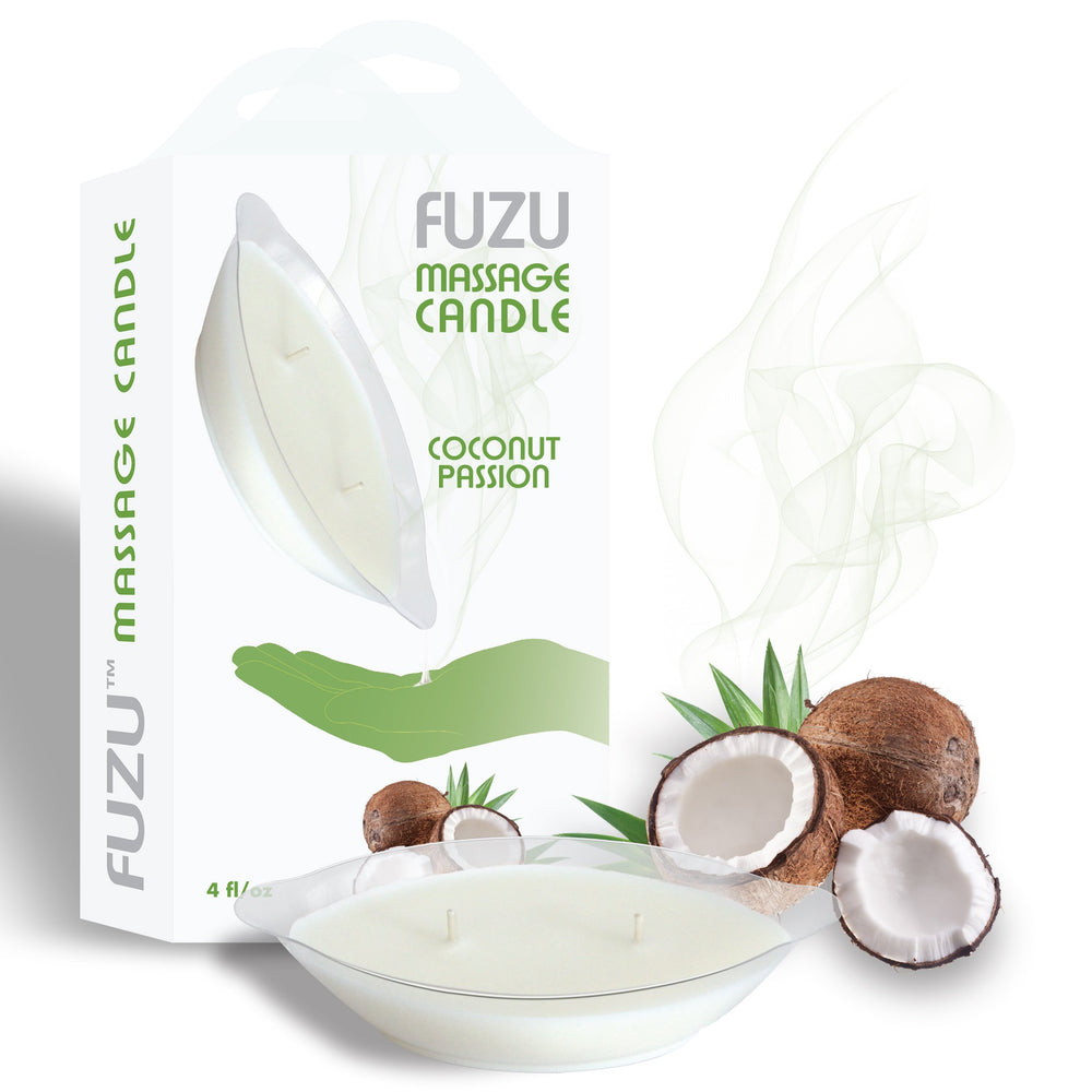 Fuzu lotion inside 4 oz per candle for multiple massages