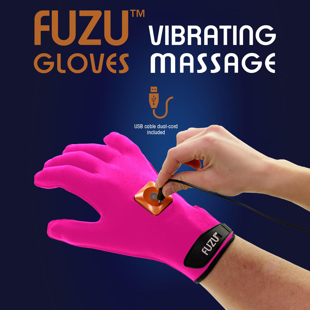 Fuzu vibrating massage gloves for couples massage with soothing, shared sessions.