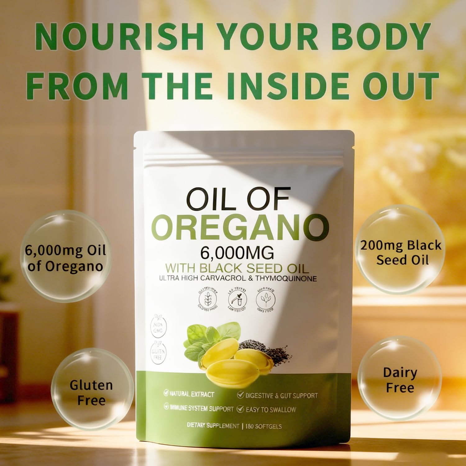 FW ZONE Oil of Oregano 2 pack display emphasizing value and convenience