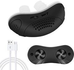 FXMFXM electric anti-snoring device on the nose guiding posture for quieter nights.