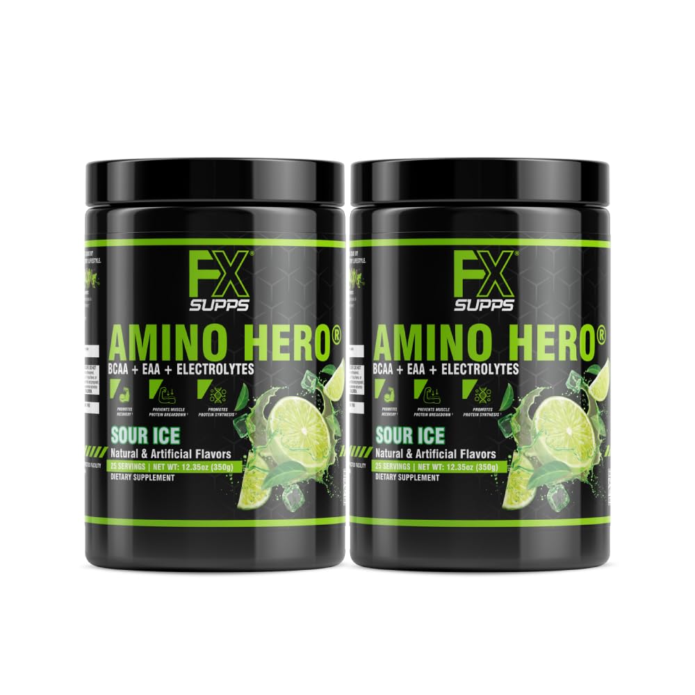 FXSUPPS Amino Hero Sour Ice bottle ready for post-workout recovery and hydration.