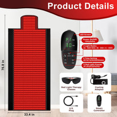 fyovuv red light therapy mat timer options fit routines
