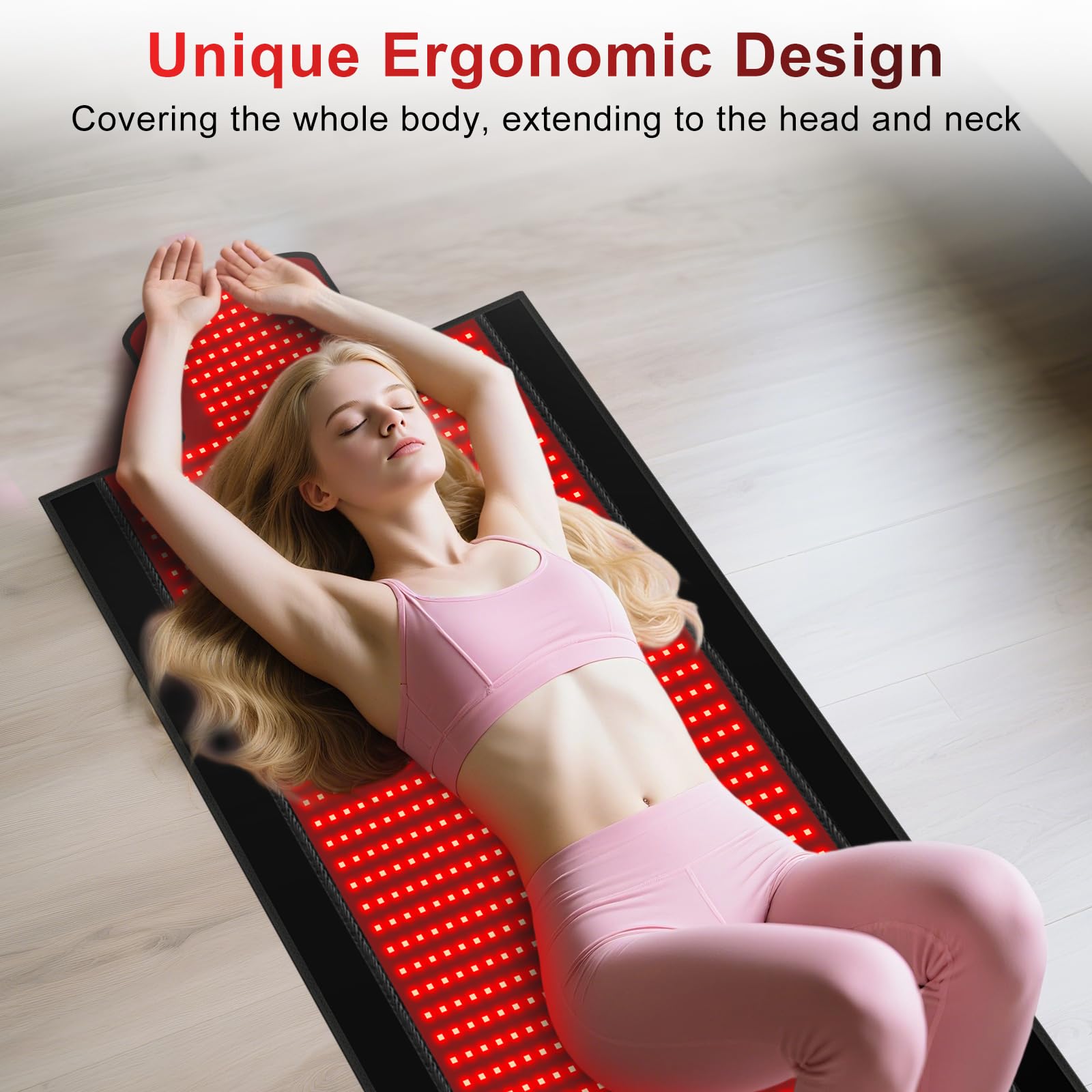 fyovuv red light therapy mat premium leather cover adds luxury