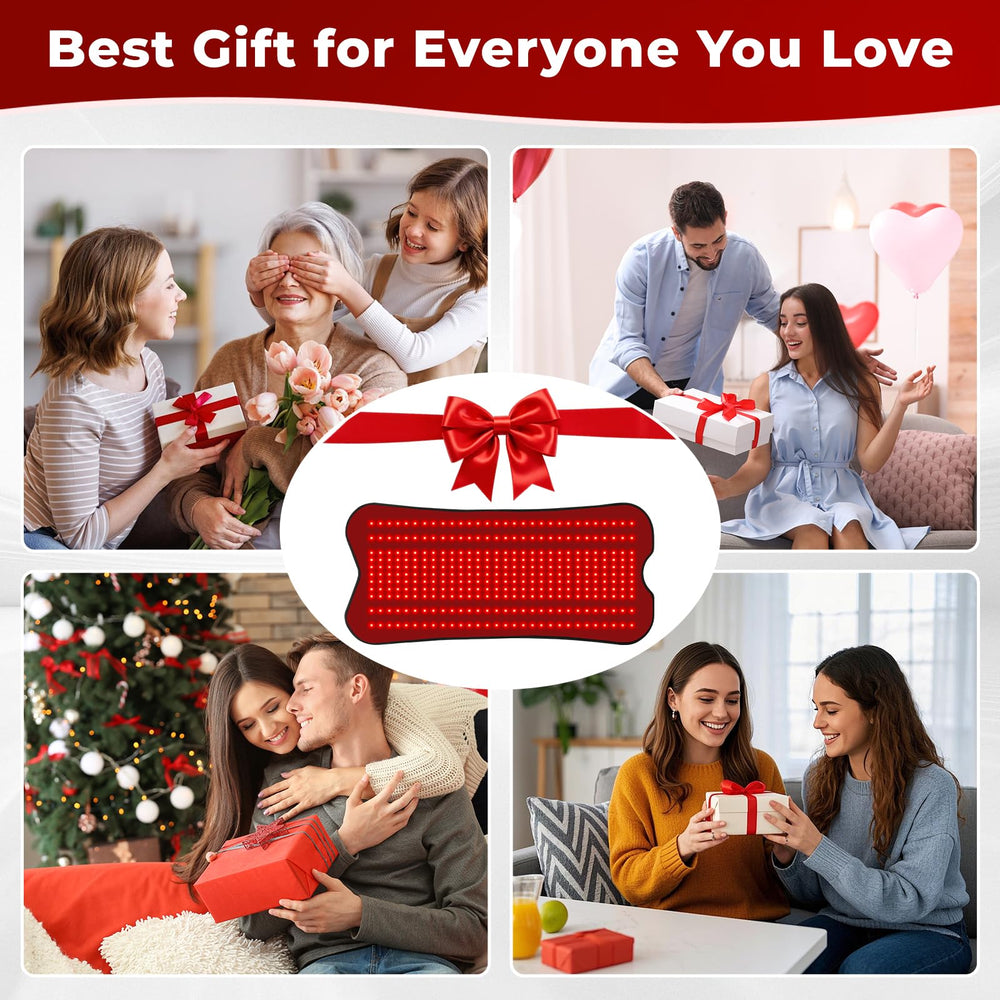 fyovuv red light therapy pad gift-ready packaging and setup