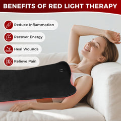 Fyovuv red light therapy pad LED configuration showing 660nm and 850nm versatility.