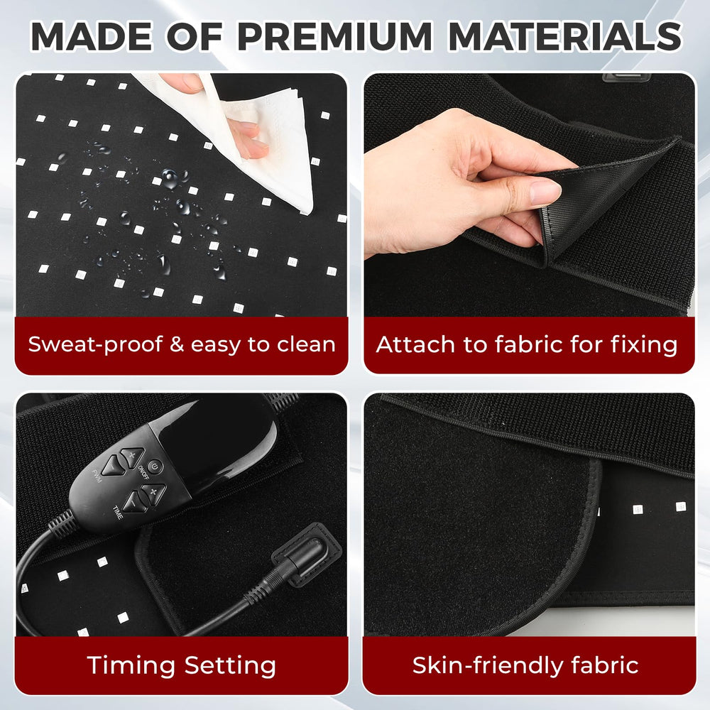 Fyovuv red light therapy pad portable design for on‑the‑go use.