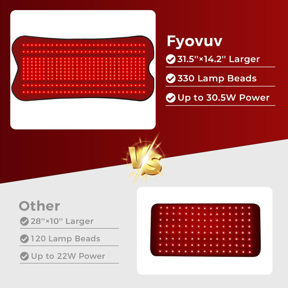 fyovuv red light therapy pad pulsing 10 Hz mode for mood tuning