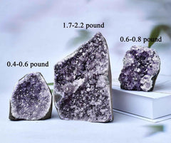 FZBHRO amethyst geode on office desk promotes focus and a serene space