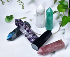 FZBHRO energy-directing quartz wand used for focused healing rituals.