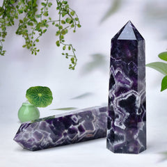 FZBHRO Large crystal tower obelisk for serene office or home ambiance.