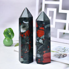 FZBHRO Large bloodstone tower suits yoga and meditation spaces