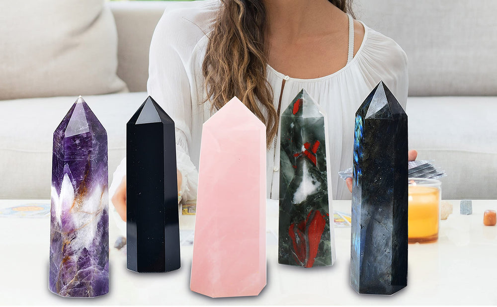 FZBHRO unique rose quartz tower pattern adds natural beauty and energy.