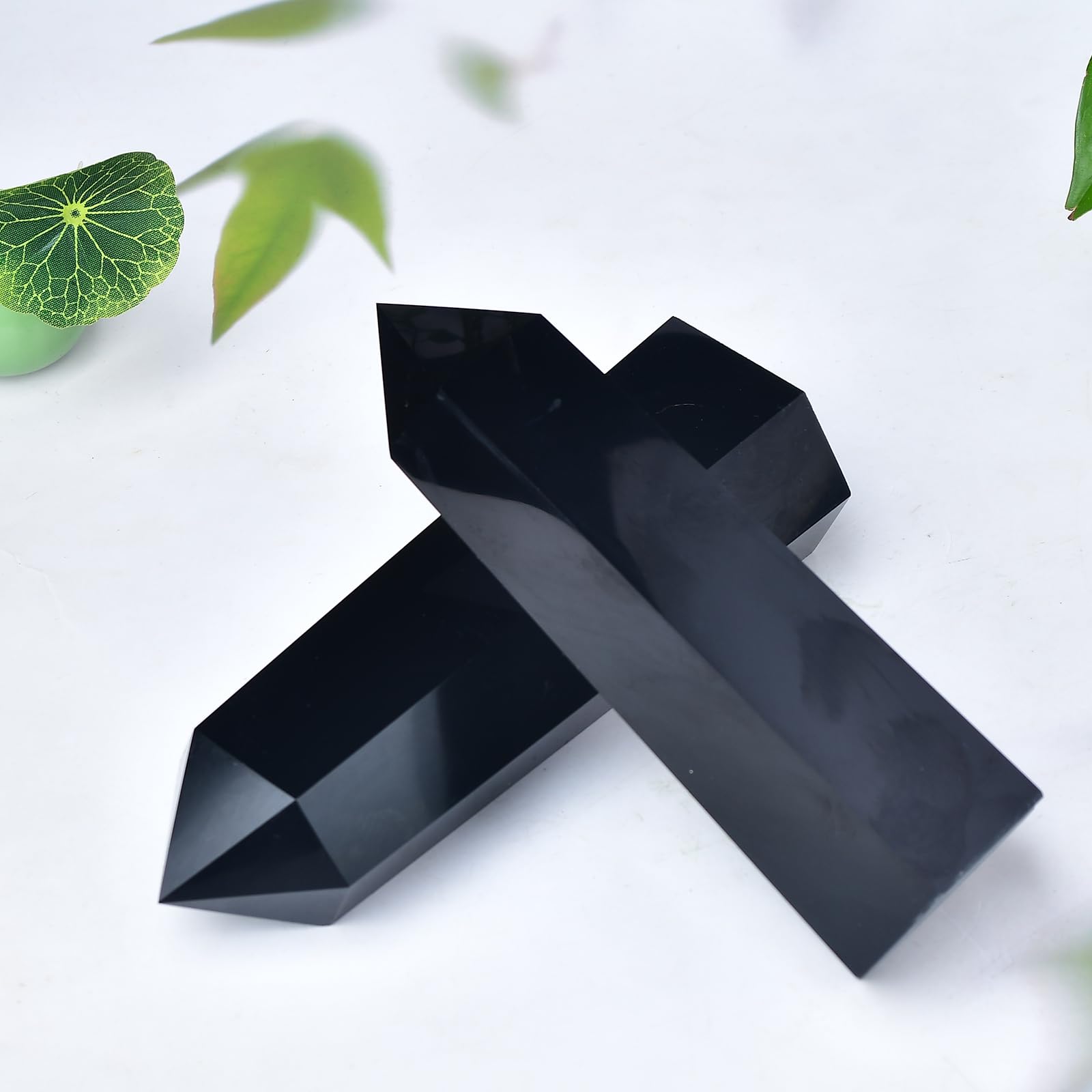 FZBHRO black obsidian obelisk makes a mindful gift idea for crystal lovers