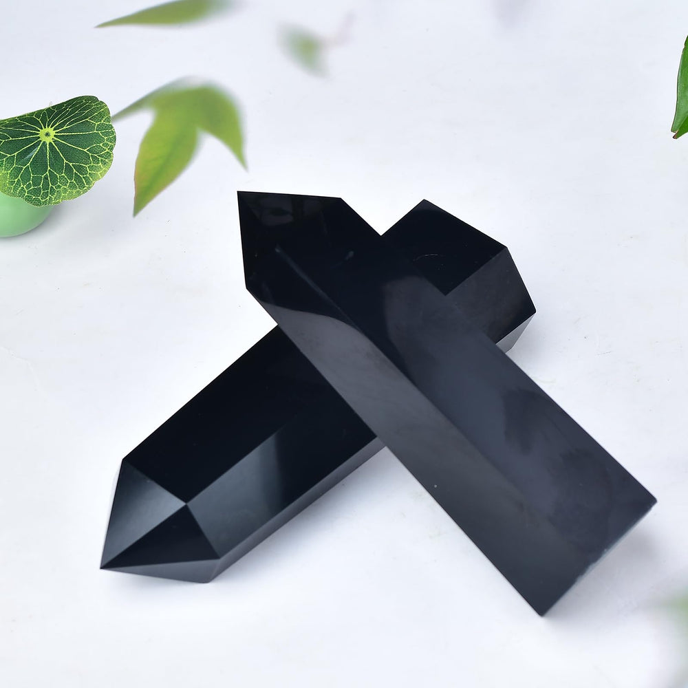 FZBHRO black obsidian obelisk makes a mindful gift idea for crystal lovers