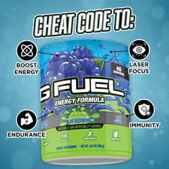 G Fuel Chug Rug mixed in glass demonstrates sugar-free energy