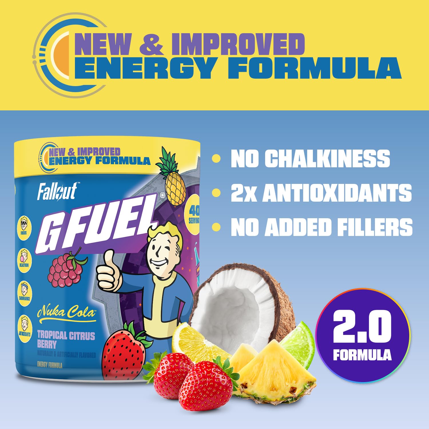 Glass with prepared drink showing tropical citrus berry flavor for refreshing focus
