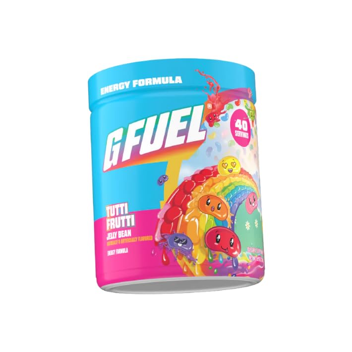 G Fuel Tutti Frutti flavor close-up shows taste profile and antioxidants.