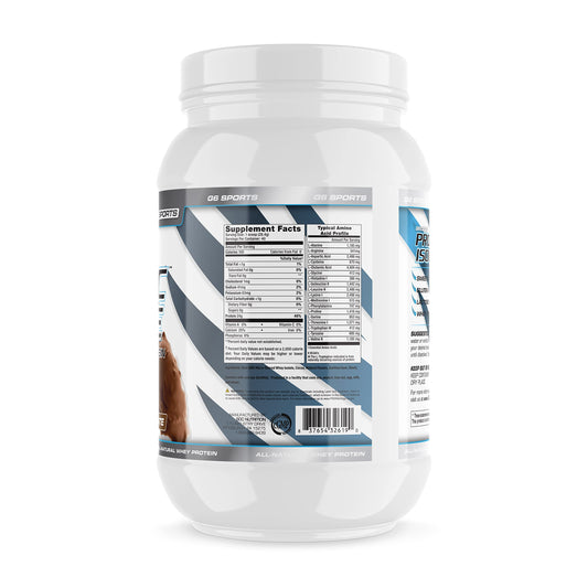 G6 Prolific Isolate powder being poured into a shaker for shakes.