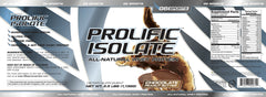 G6 Prolific Isolate powder scoop showing 25g protein per serving