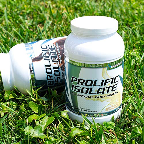 G6 Prolific Isolate scoop dispense suggests convenient post-workout rituals.