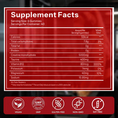 GABE SUNNYBEARS Creatine Gummies raspberry flavor close-up ideal for workouts.