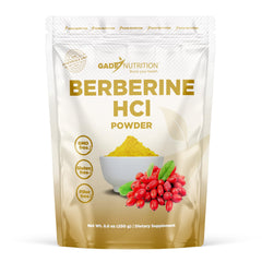 GADE Nutrition Berberine HCl powder bottle with concentrated extract for daily use