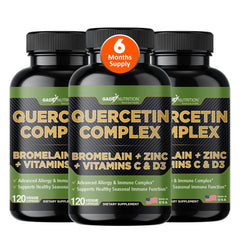 GADE NUTRITION quercetin bottle showcases immune support for daily wellness