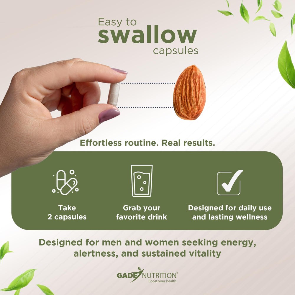 GADE NUTRITION Panax Ginseng root-inspired capsule image.