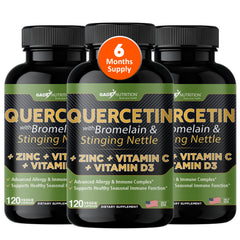 Gade Nutrition quercetin bottle shows 500 mg daily wellness formula