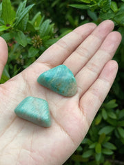 GAF Treasures bulk amazonite stones pack ideal for grid arrangements and therapy work.