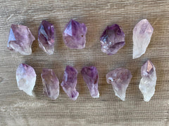 GAF TREASURES amethyst point rough stones ideal for crystal grids.