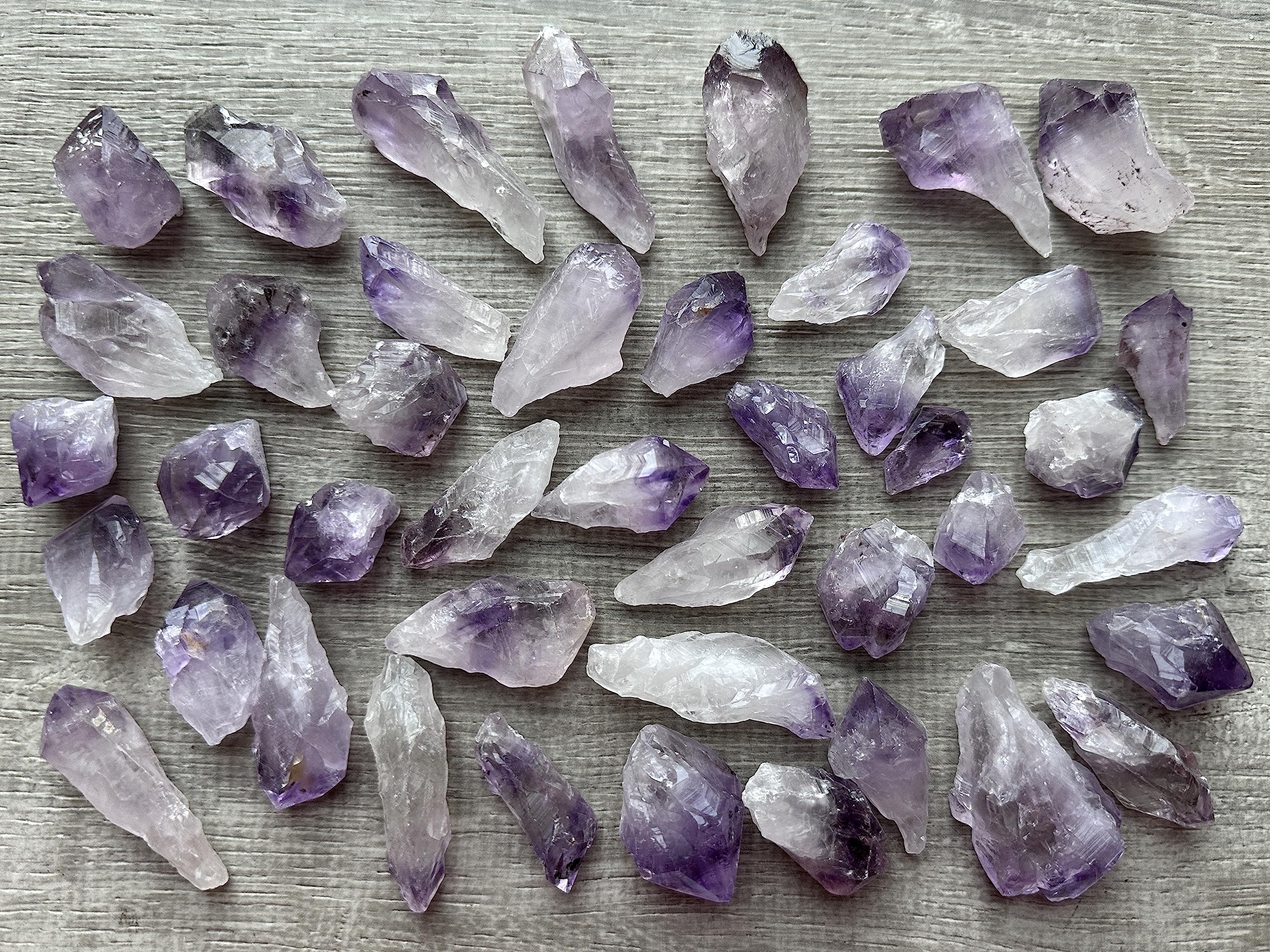 GAF TREASURES amethyst point pocket stone for on-the-go calm.