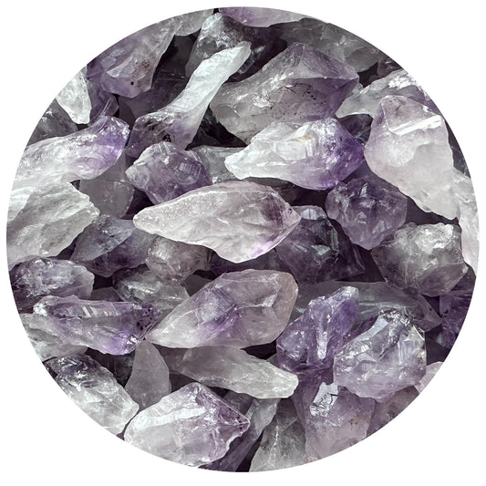 GAF TREASURES amethyst point rough stone for meditation and energy cleansing.
