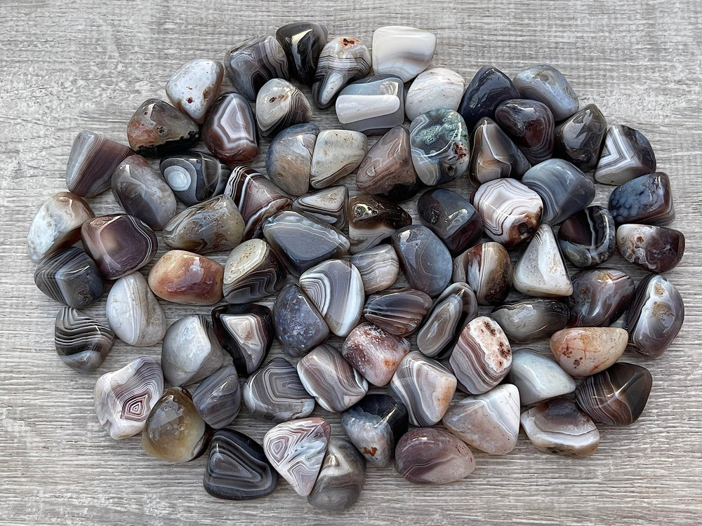 GAF Treasures polished Botswana Agate gemstone for pocket meditation and balance