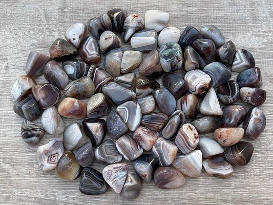GAF Treasures polished Botswana Agate gemstone for pocket meditation and balance