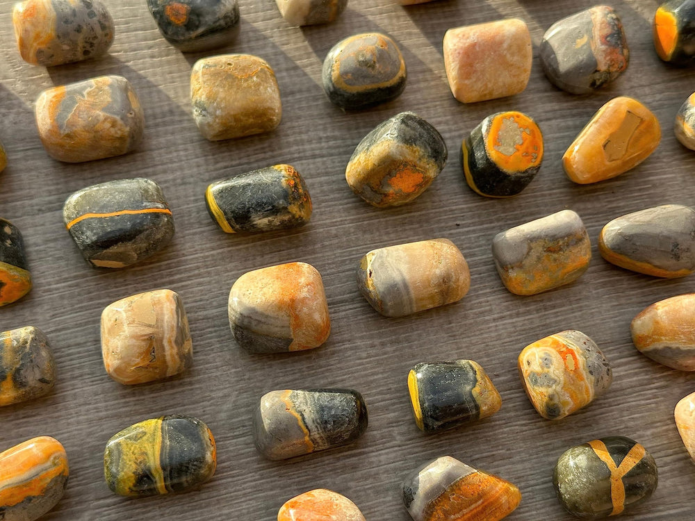 GAF TREASURES Bumble Bee Jasper Grade A quality stones for reliable setups.