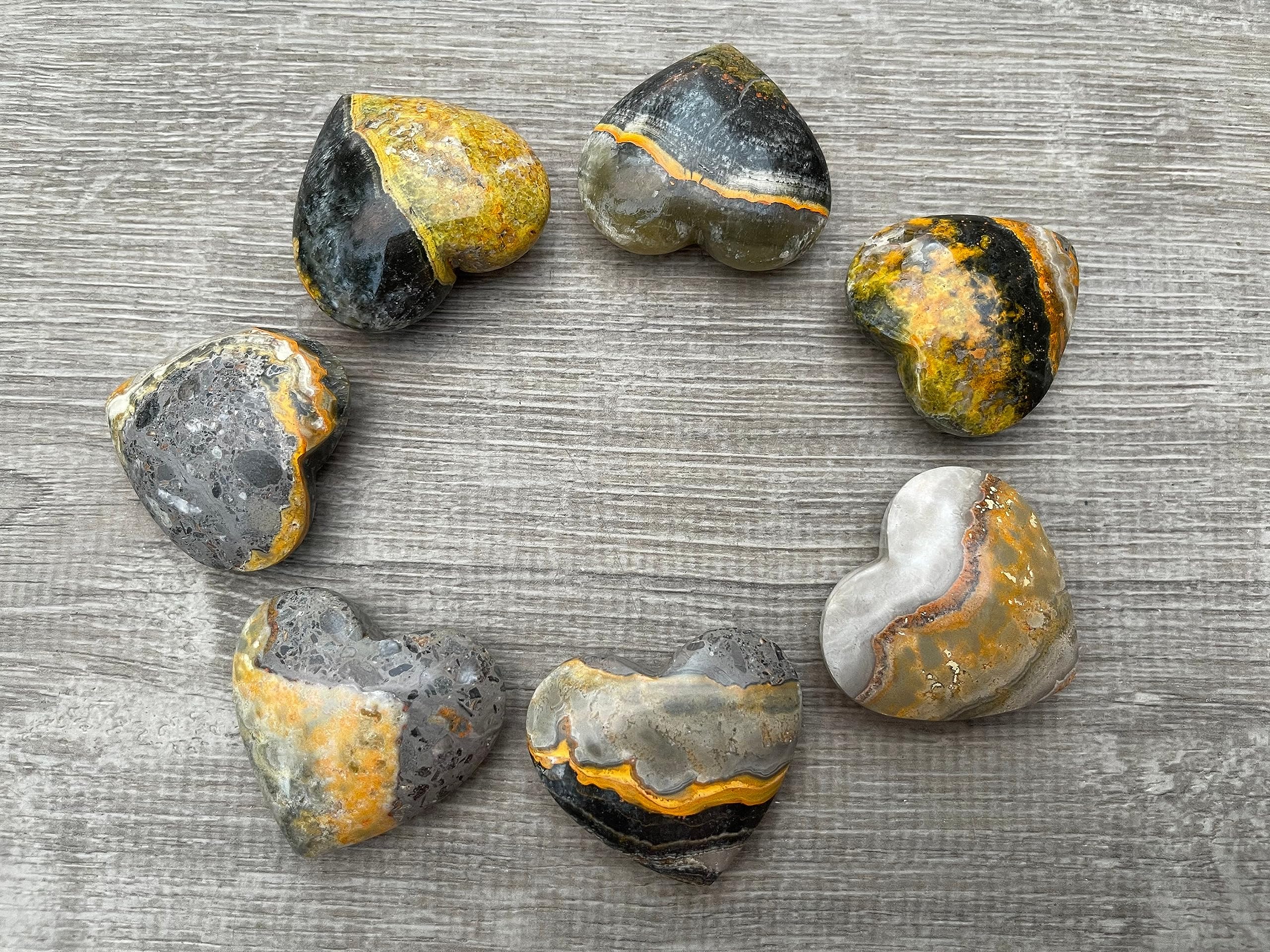 GAF Treasures Bumble Bee Jasper natural imperfections add beauty