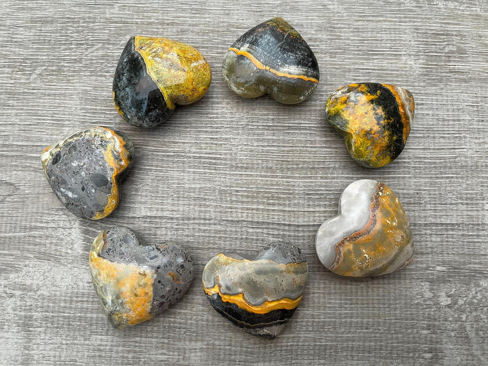 GAF Treasures Bumble Bee Jasper natural imperfections add beauty