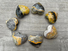 GAF Treasures Bumble Bee Jasper natural imperfections add beauty