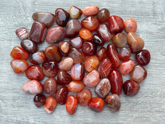 GAF TREASURES Tumbled carnelian stones visual selection for mindful practices