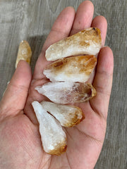 GAF TREASURES Citrine Points in pocket sample ideal for on-the-go inspiration.