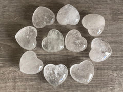 GAF Treasures clear quartz heart macro closeup reveals natural facets