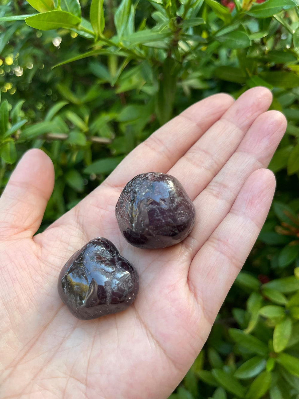 GAF TREASURES Garnet Healing Crystals: grade A natural stones for rituals and pocket carry.