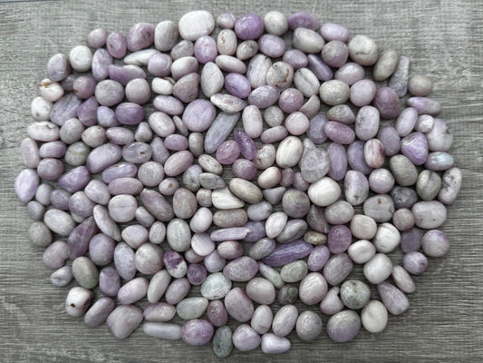 GAF TREASURES Kunzite half-pound tumbled stones for calming energy and mindful practice