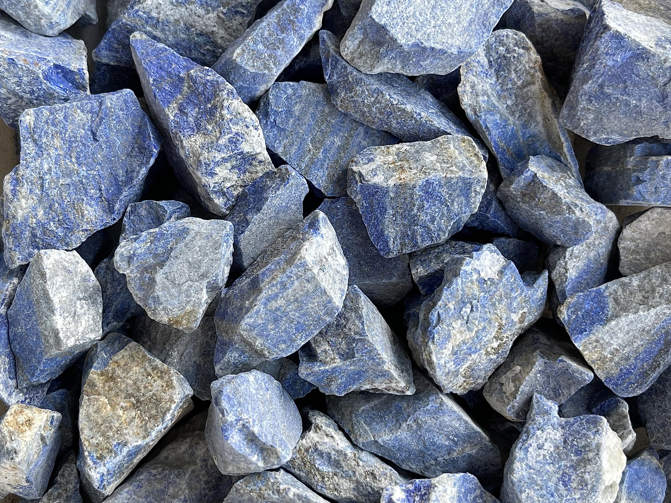 GAF Treasures lapis lazuli rough 1-2.5 inch stone for home decor and lapidary projects.