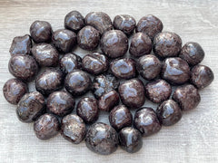 GAF TREASURES Large Garnet Tumbled Stone: bold crystal for focus, resilience, and grounding.