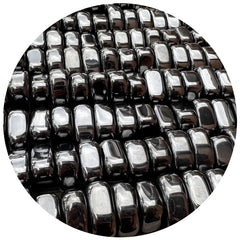 GAF Treasures magnetic hematite tumbles closeup for meditation focus