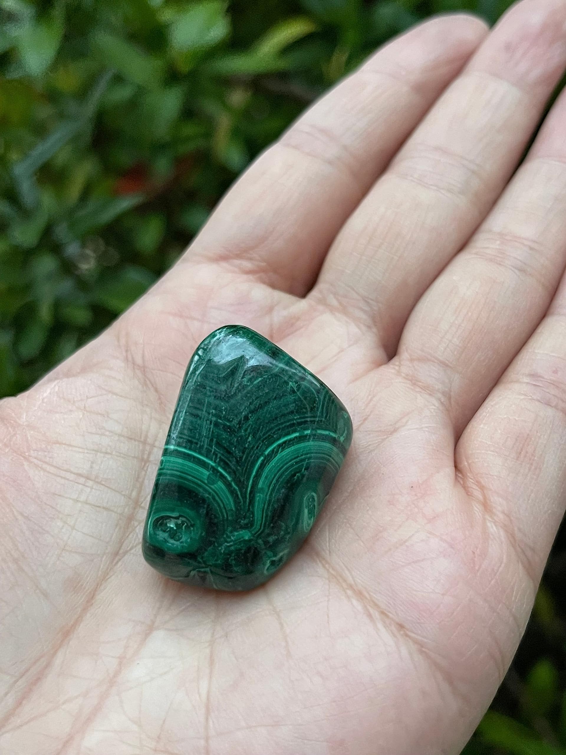GAF TREASURES grid stones in malachite for Reiki and mindful practice