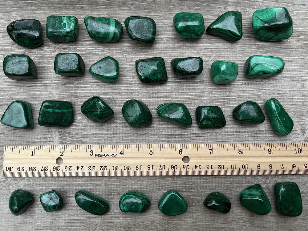 GAF TREASURES meditation stones in malachite for focus and serenity